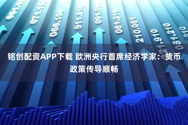 铭创配资APP下载 欧洲央行首席经济学家：货币政策传导顺畅